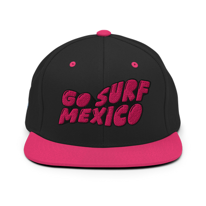 GoSurfMexico pink lovers snapback surf cap