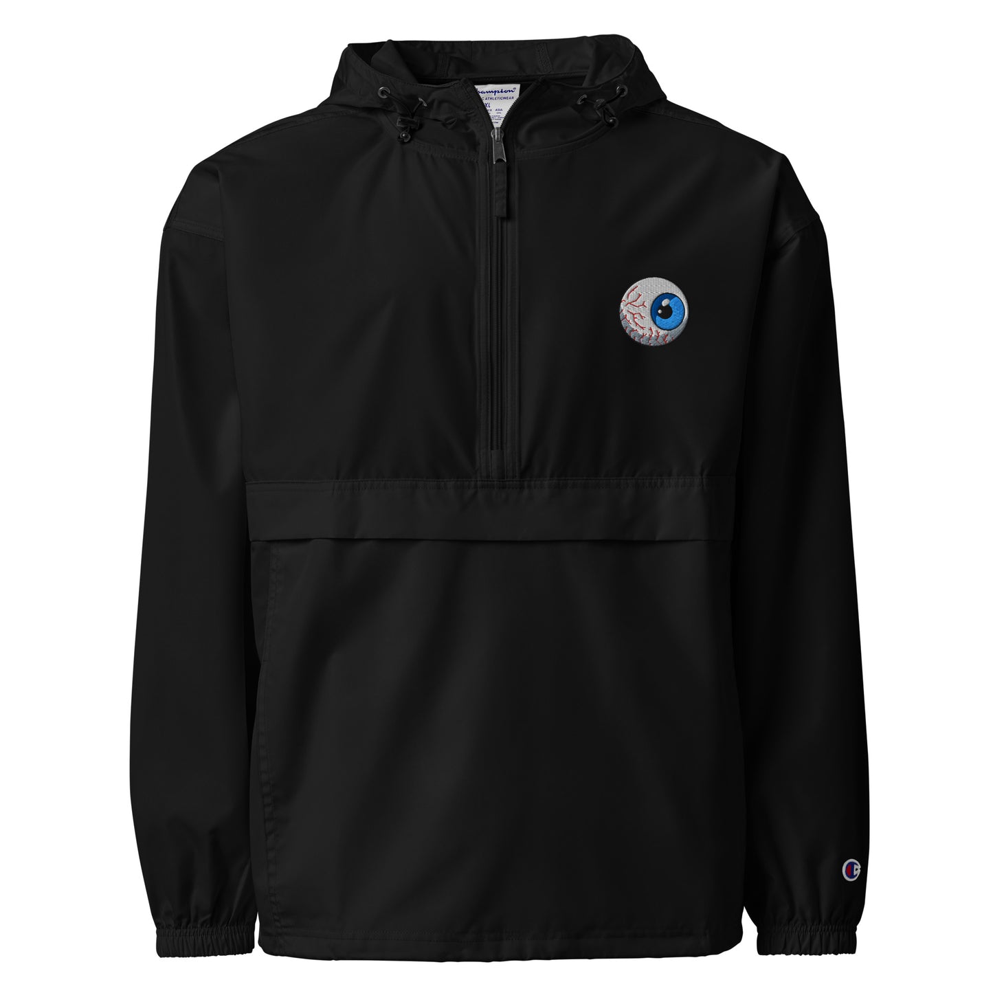 GoSurfMexico x Champion packable windbreaker jacket black
